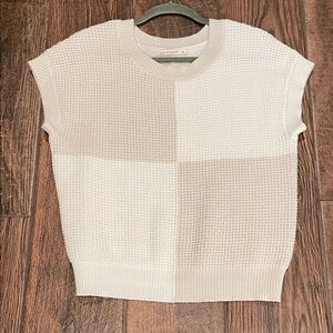 Cream Textured sweater